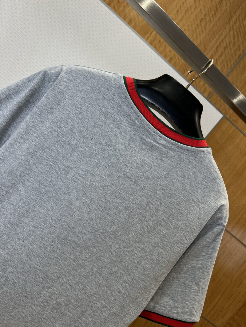 Gucci Letter Embroidered Cotton Short-Sleeve T-Shirt 1 5