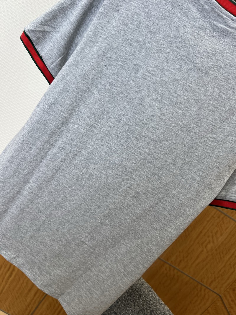 Gucci Letter Embroidered Cotton Short-Sleeve T-Shirt 1 6