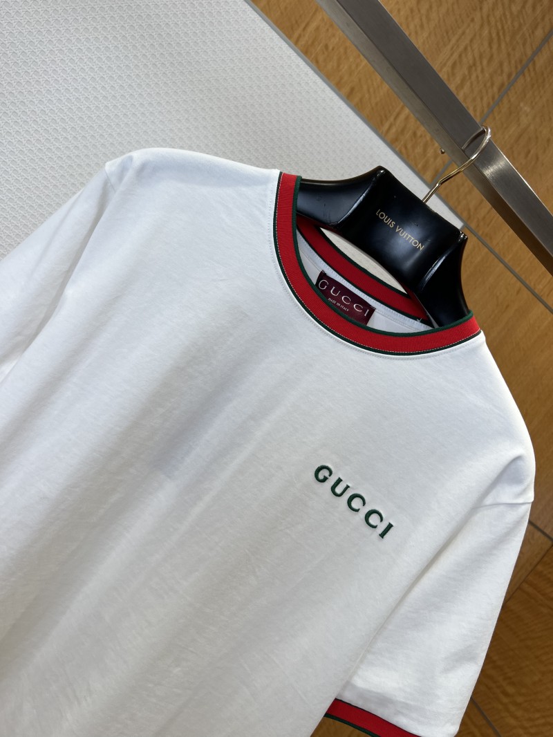 Gucci Letter Embroidered Cotton Short-Sleeve T-Shirt 2 2