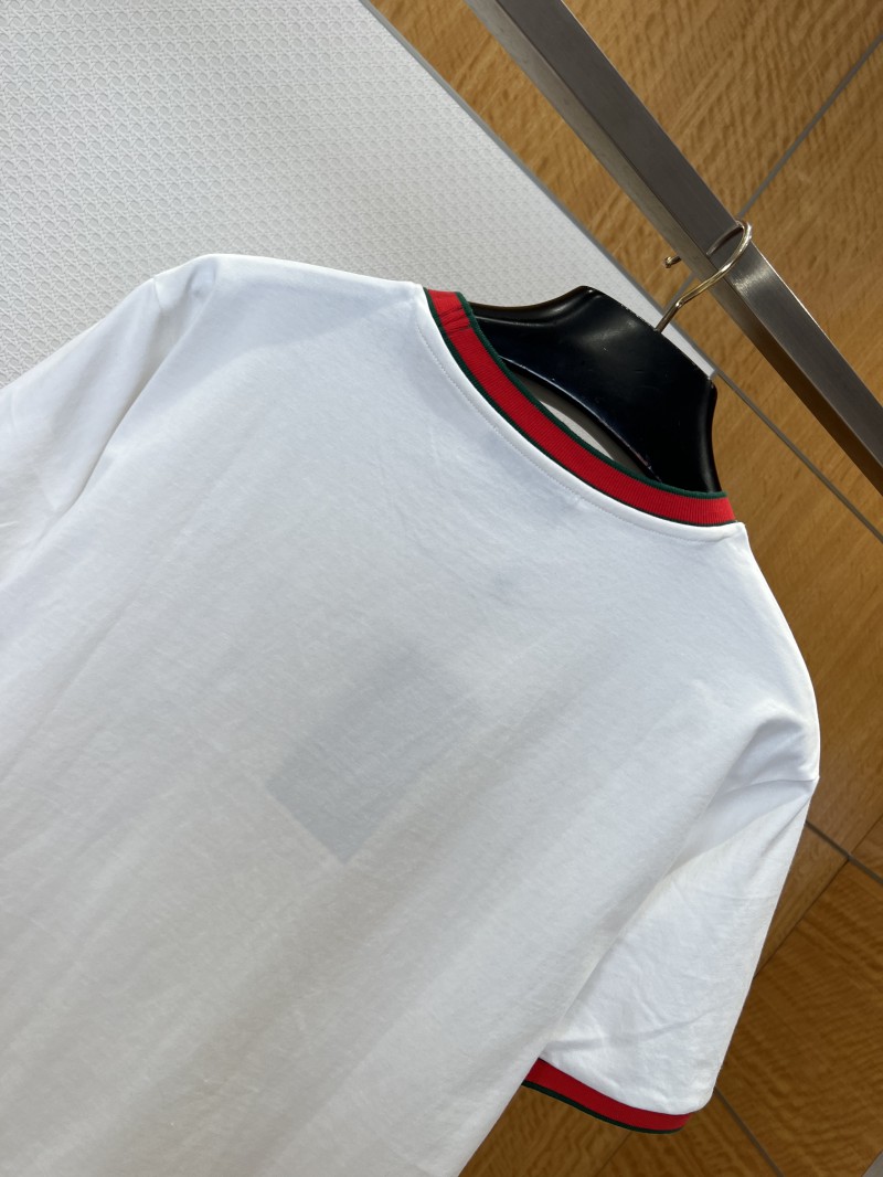 Gucci Letter Embroidered Cotton Short-Sleeve T-Shirt 2 5