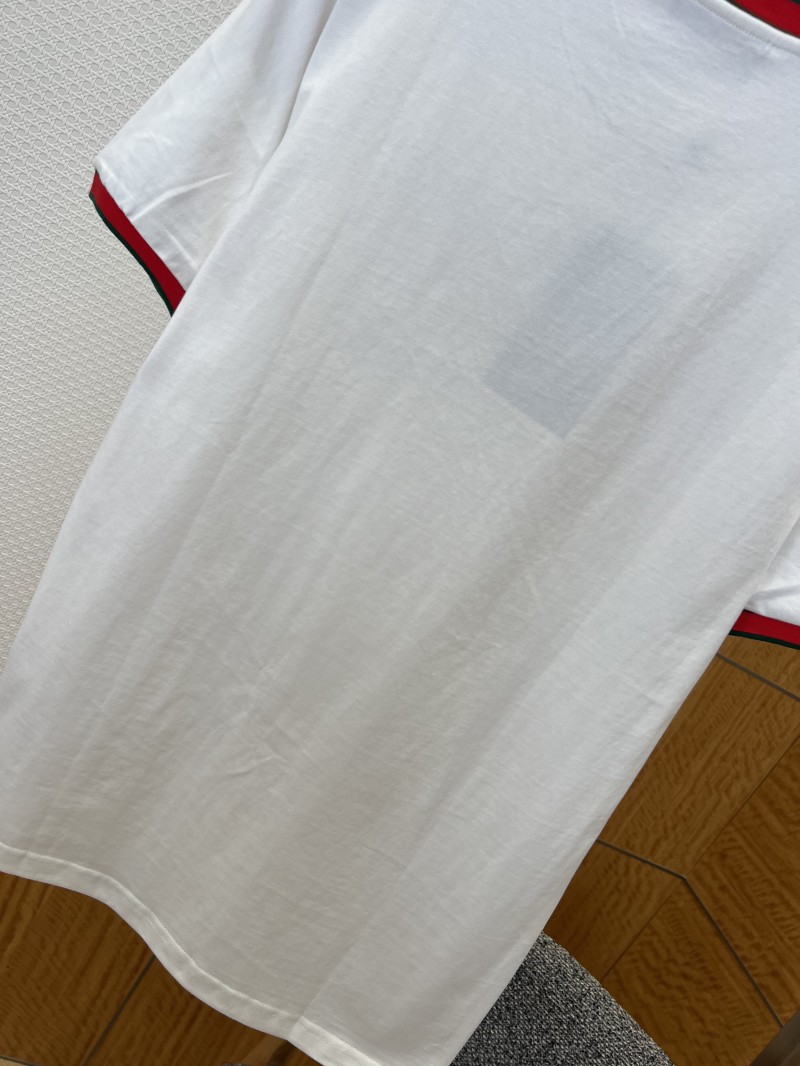 Gucci Letter Embroidered Cotton Short-Sleeve T-Shirt 2 6
