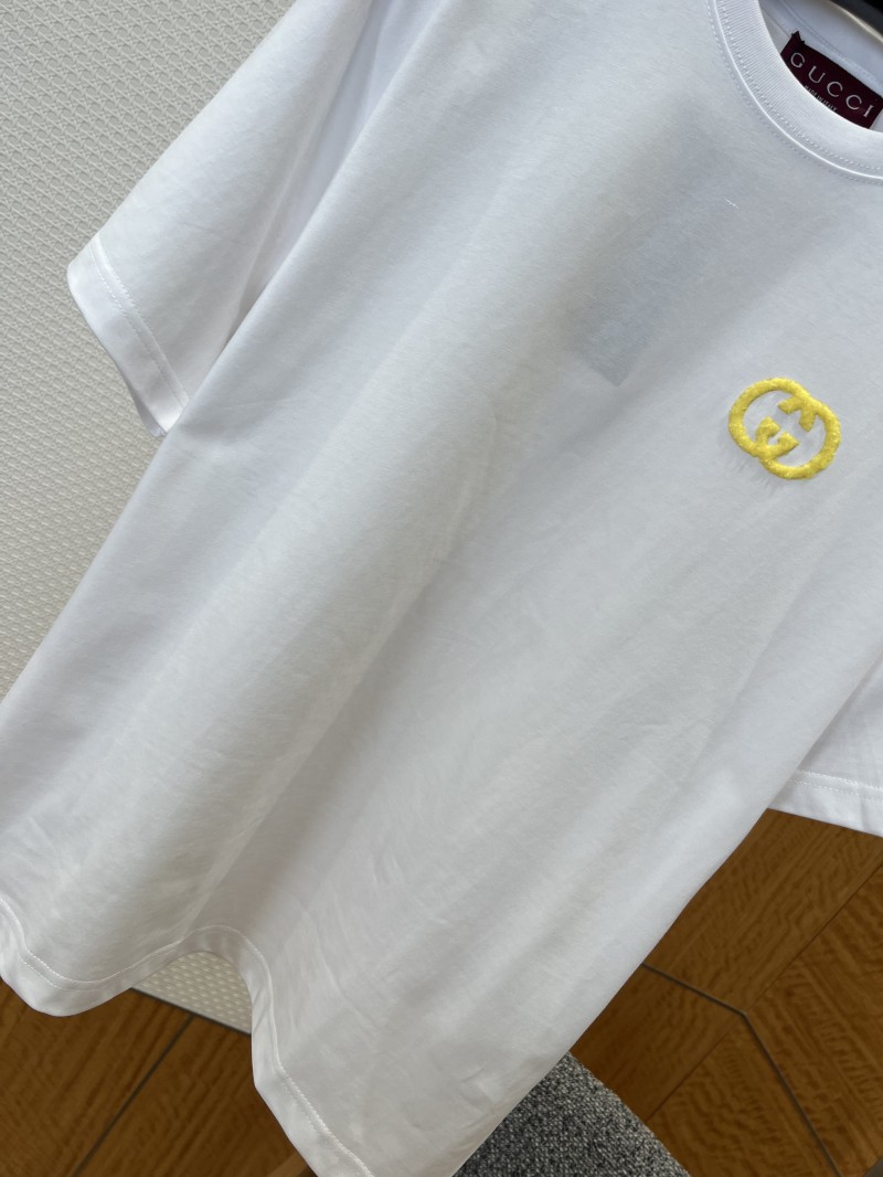 Gucci Logo Embroidered Cotton Crew-Neck Short-Sleeve T-Shirt 3