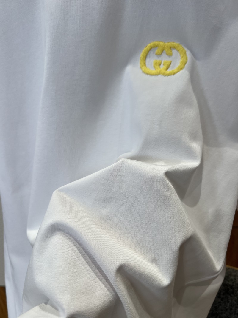 Gucci Logo Embroidered Cotton Crew-Neck Short-Sleeve T-Shirt 4