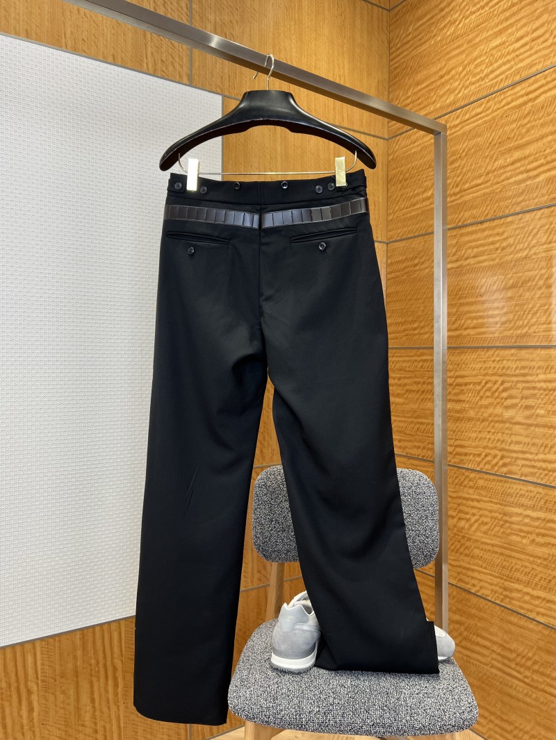 Prada Straight-Leg Belted Trousers 1