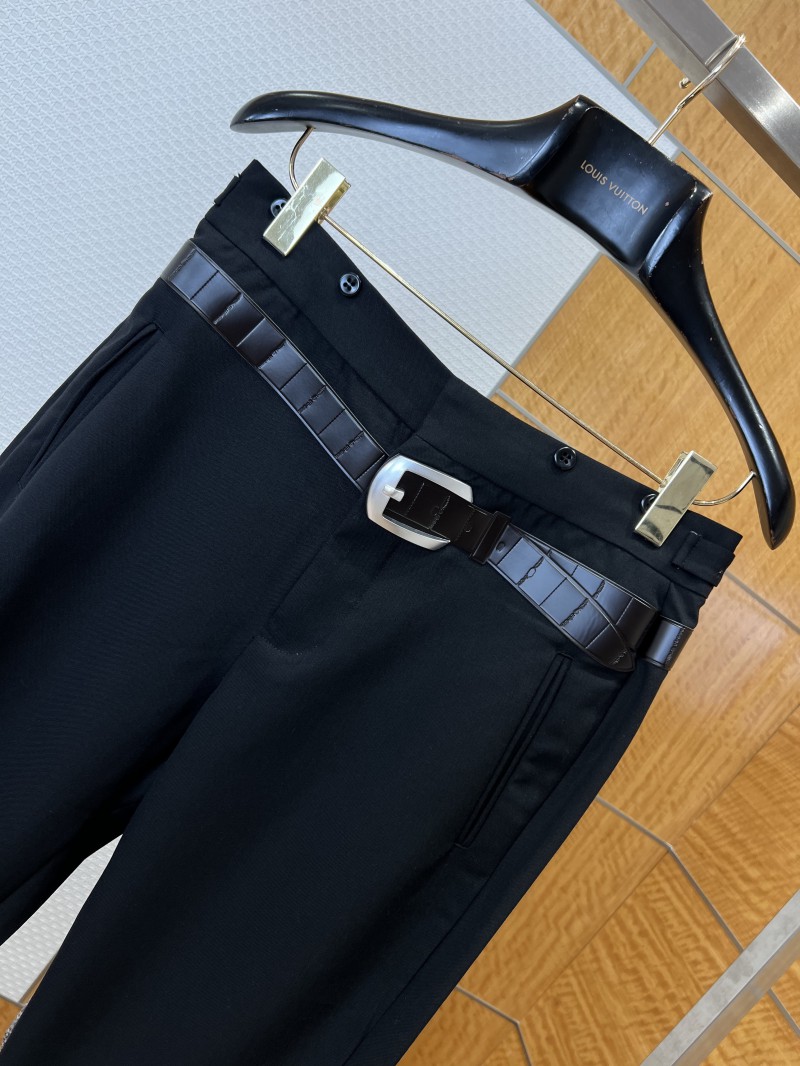 Prada Straight-Leg Belted Trousers 2