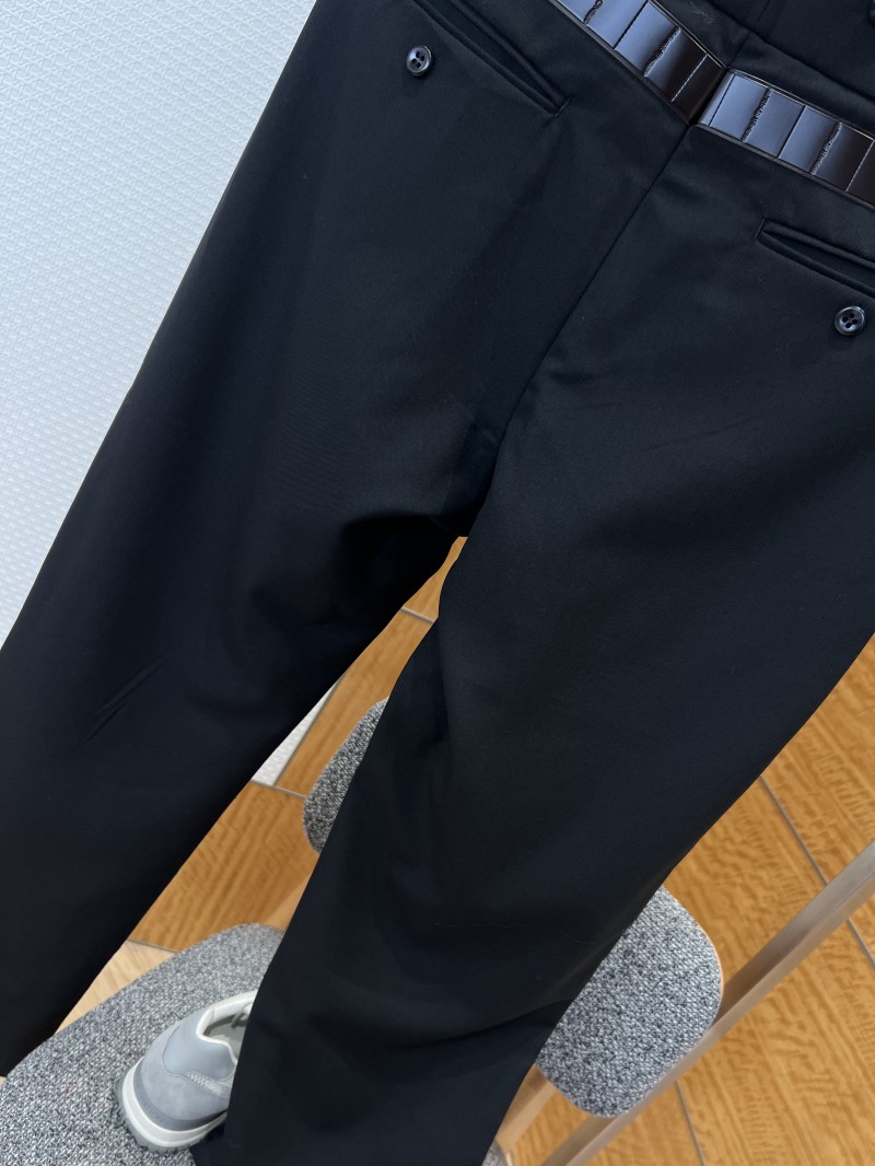 Prada Straight-Leg Belted Trousers 6