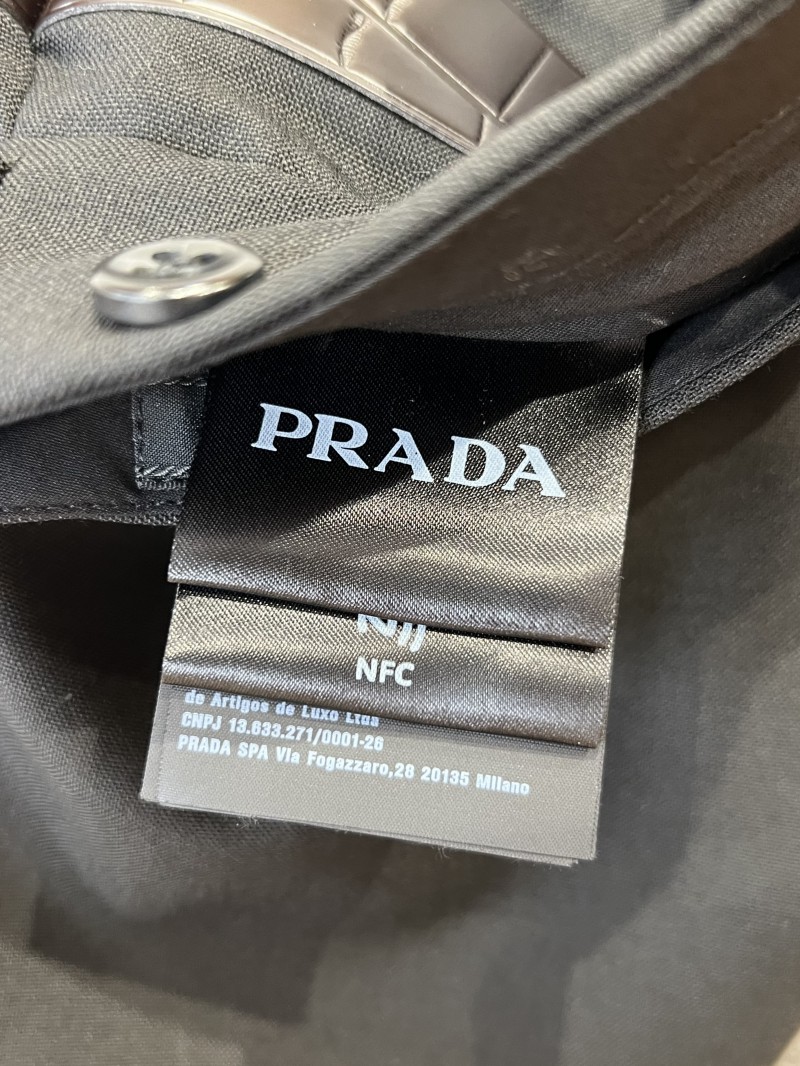 Prada Straight-Leg Belted Trousers 8