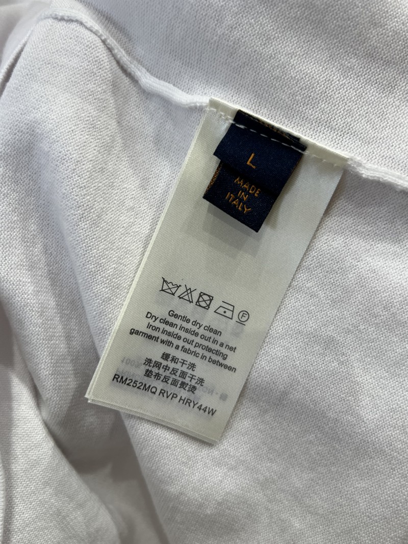 LV Logo Embroidered Knit Short-Sleeve T-Shirt 2 8