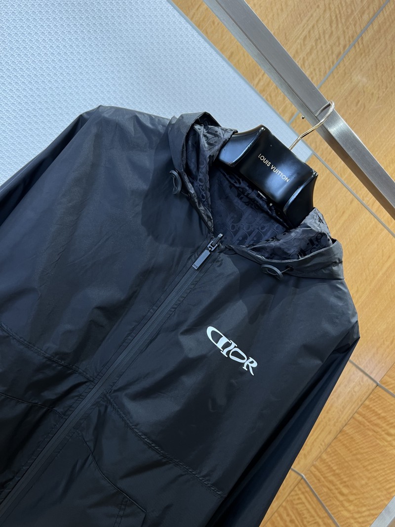 Dior Logo Reversible Hooded Jacket 1 4