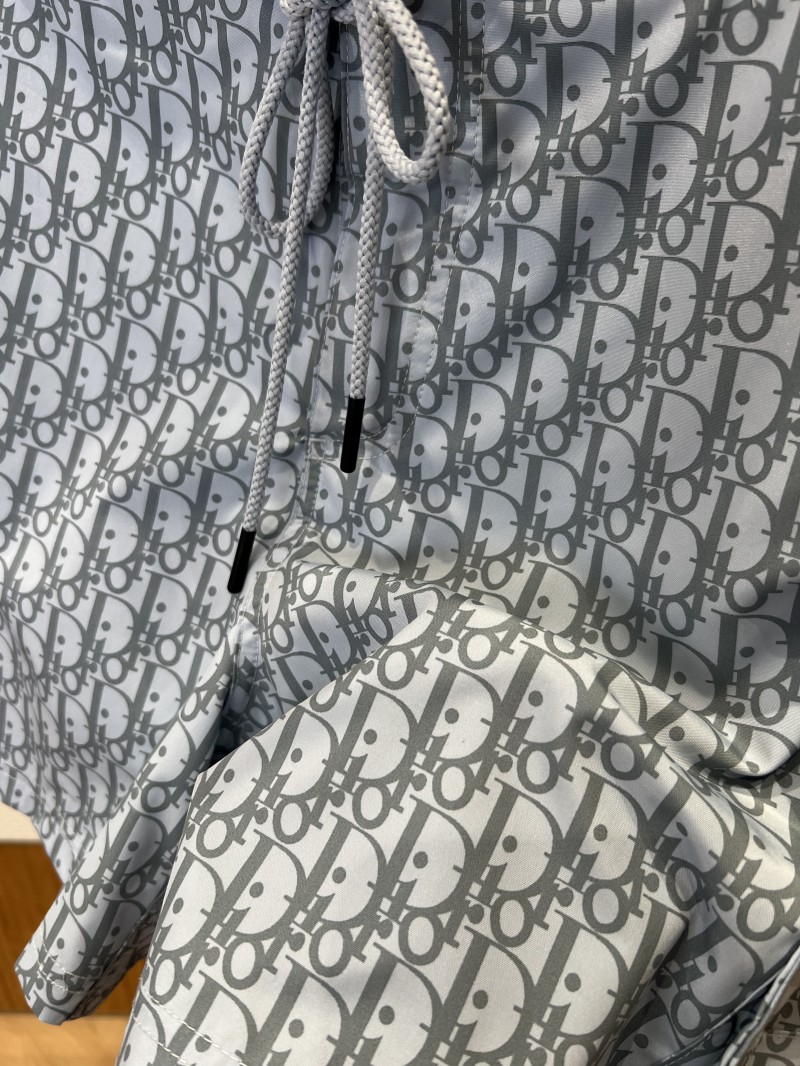 Dior All-Over Logo Drawstring Casual Shorts 1 4