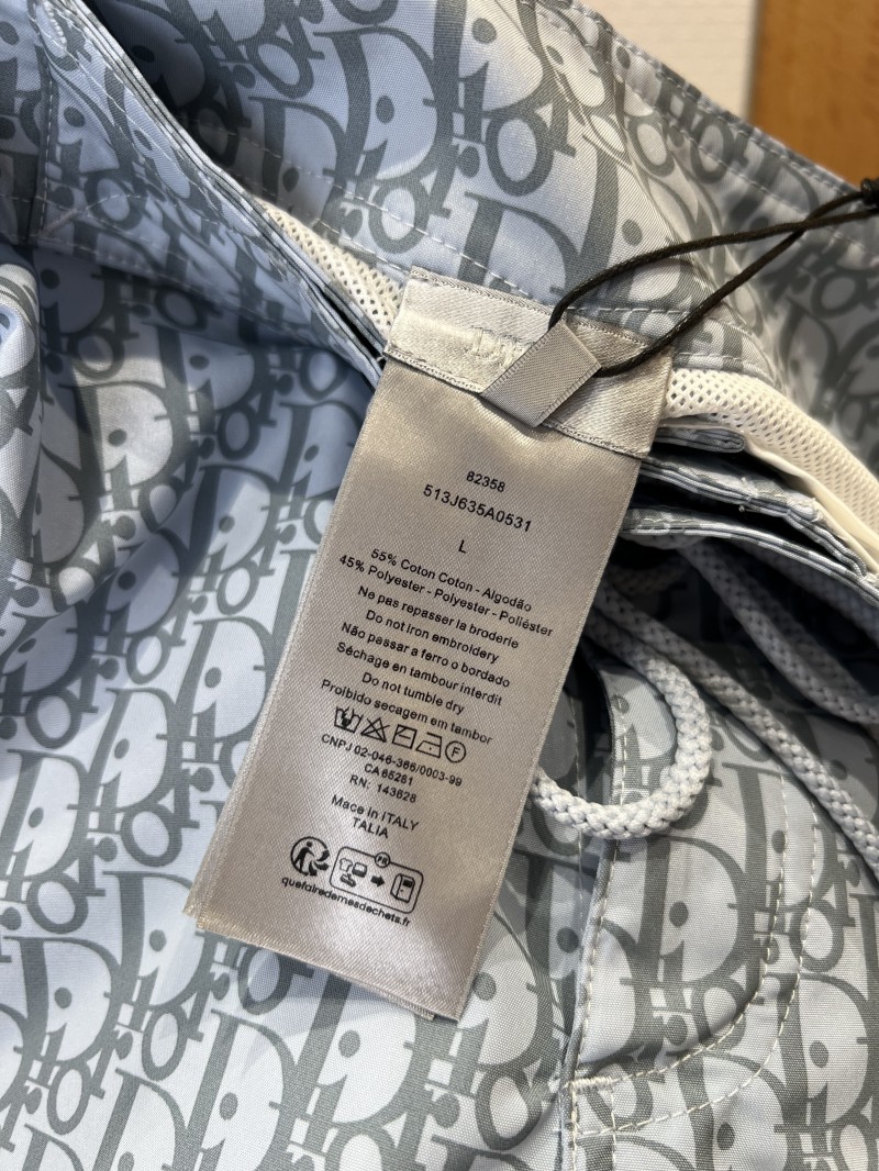 Dior All-Over Logo Drawstring Casual Shorts 1 8