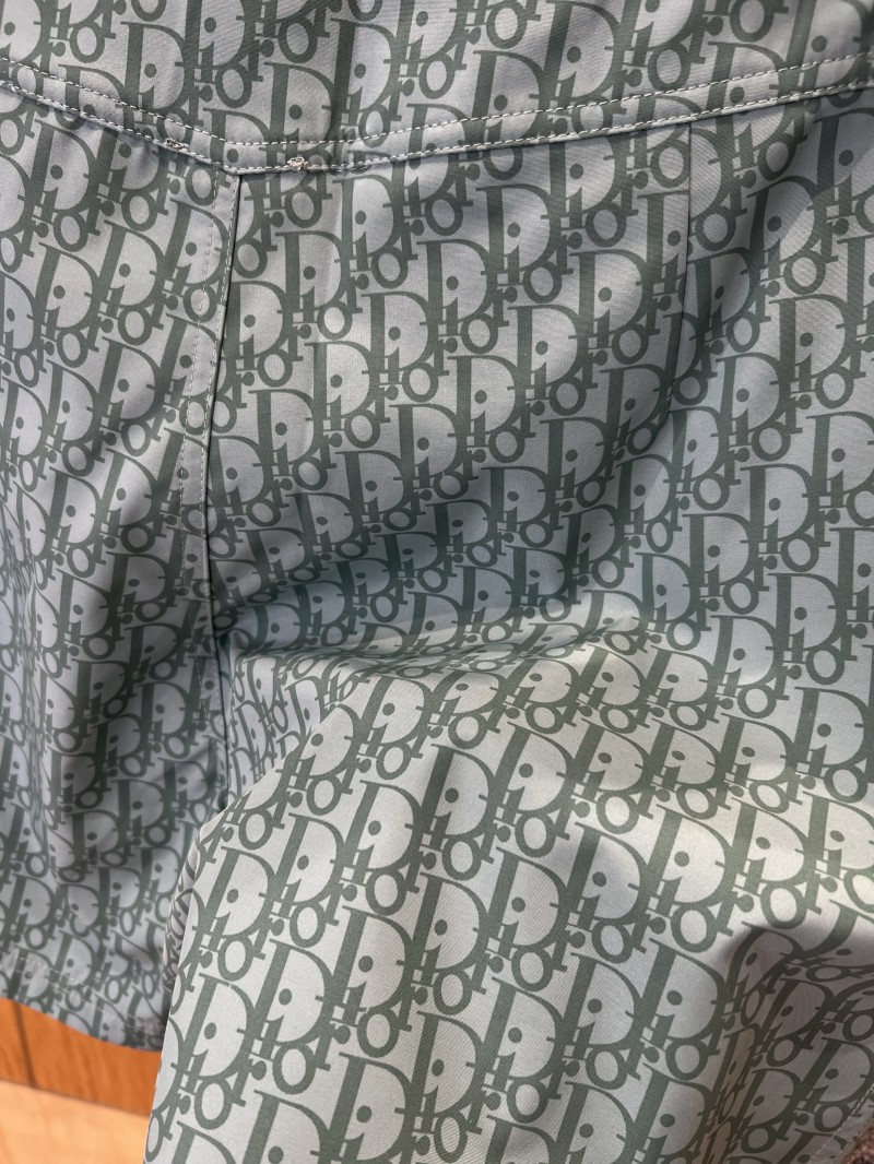 Dior All-Over Logo Drawstring Casual Shorts 2 7