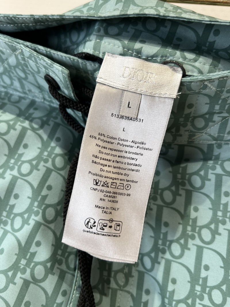 Dior All-Over Logo Drawstring Casual Shorts 2 8
