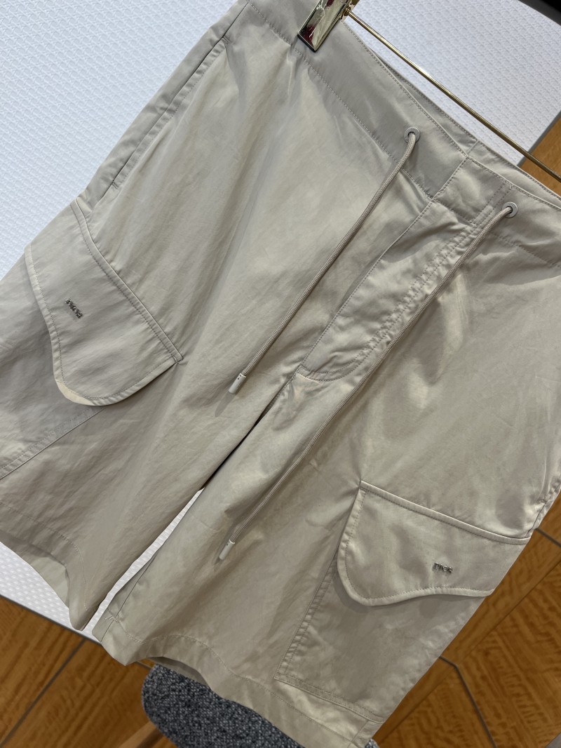 Dior Metal Logo Drawstring Work Shorts 2 3