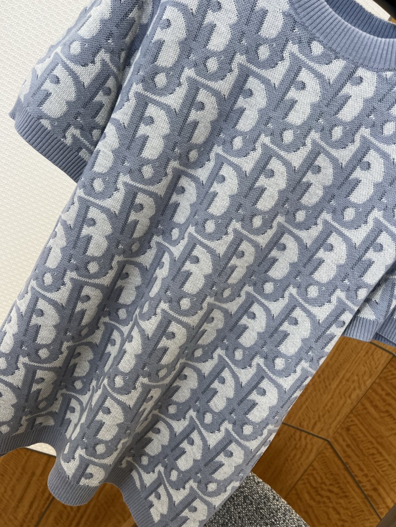 Dior All-Over Print Knit Short-Sleeve T-Shirt 3