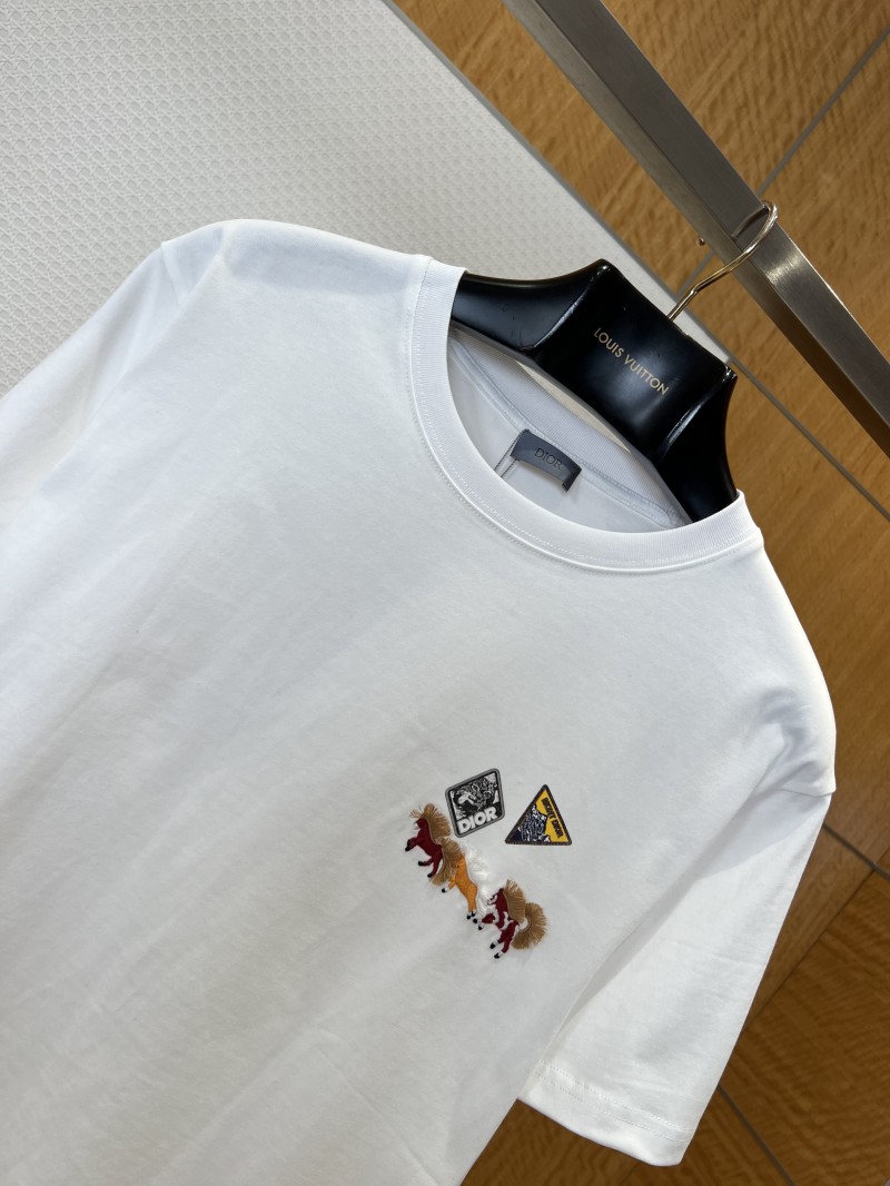 Dior Animal Embroidered Crew-Neck Short-Sleeve T-Shirt 1 2