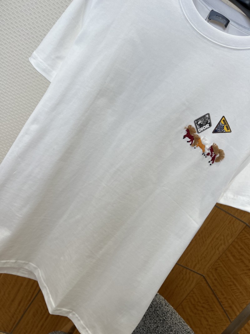 Dior Animal Embroidered Crew-Neck Short-Sleeve T-Shirt 1 3