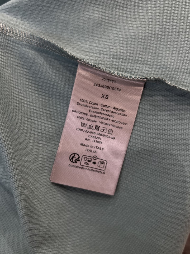 Dior Micro Logo Embroidered Crew-Neck Short-Sleeve T-Shirt 3 8