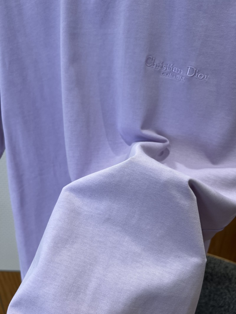 Dior Micro Logo Embroidered Crew-Neck Short-Sleeve T-Shirt 4 4