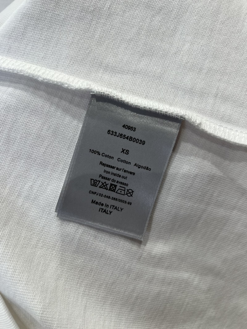 Dior Micro Logo Embroidered Crew-Neck Short-Sleeve T-Shirt 5 8
