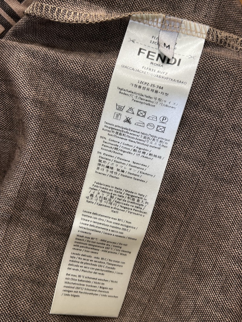 Fendi Double F All-Over Print Short-Sleeve Collared Polo Shirt 1 8