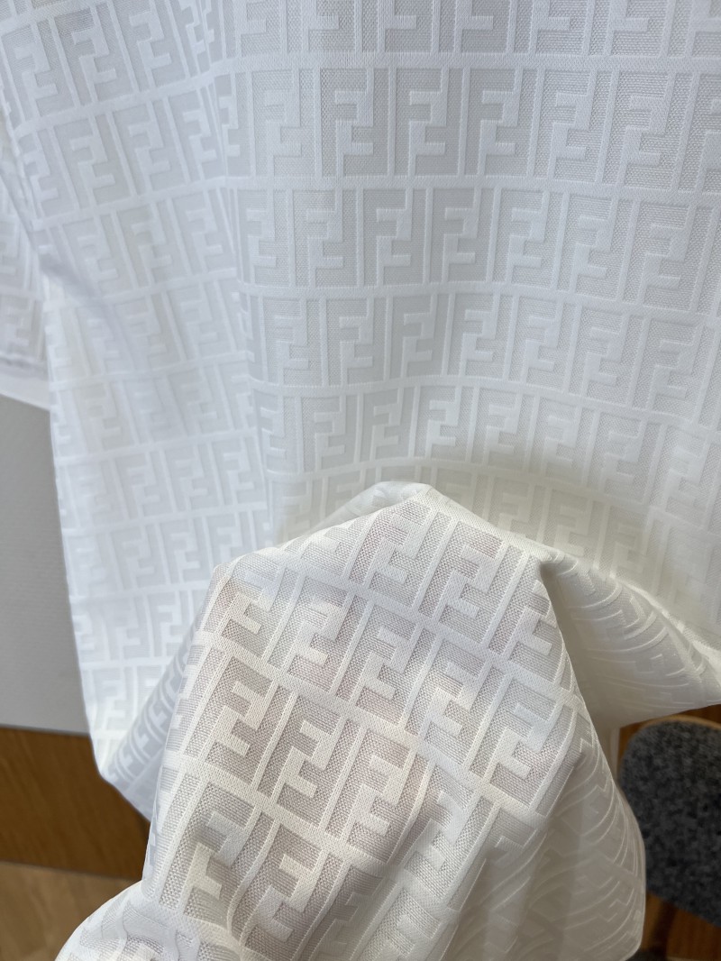 Fendi Double F All-Over Print Short-Sleeve Collared Polo Shirt 2 7