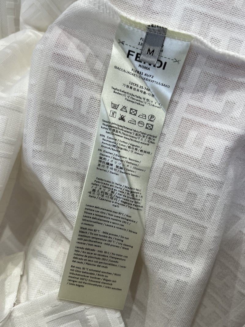 Fendi Double F All-Over Print Short-Sleeve Collared Polo Shirt 2 8