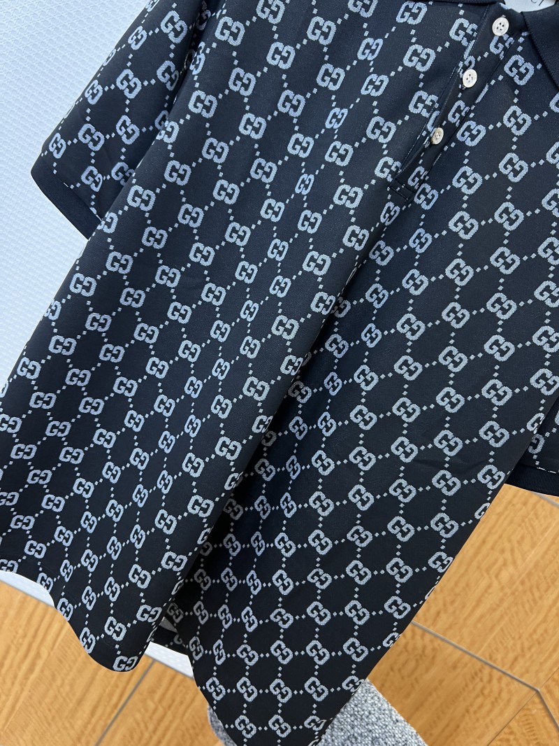 Gucci Double G All-Over Print Short-Sleeve Polo Shirt 1 3