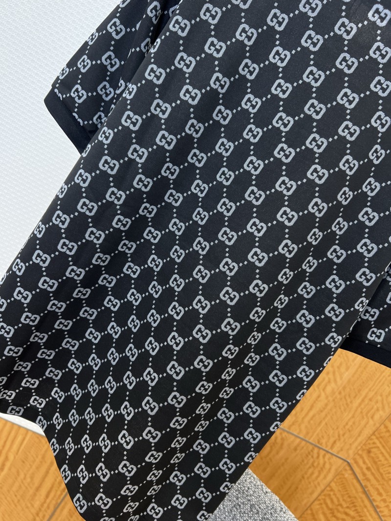 Gucci Double G All-Over Print Short-Sleeve Polo Shirt 1 6