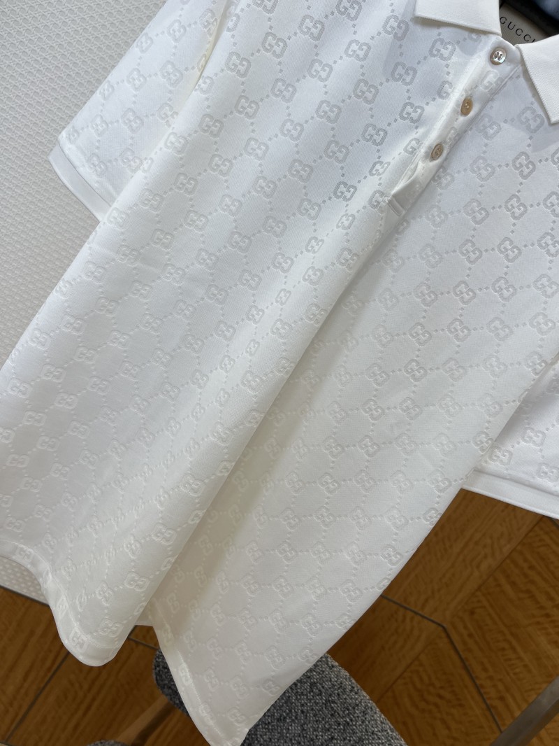 Gucci Double G All-Over Print Short-Sleeve Polo Shirt 2 3