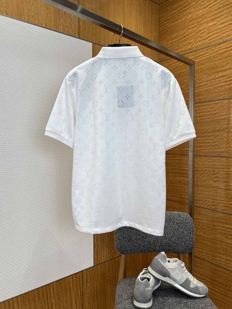 LV Classic Logo All-Over Print Short-Sleeve Polo Shirt 2 1