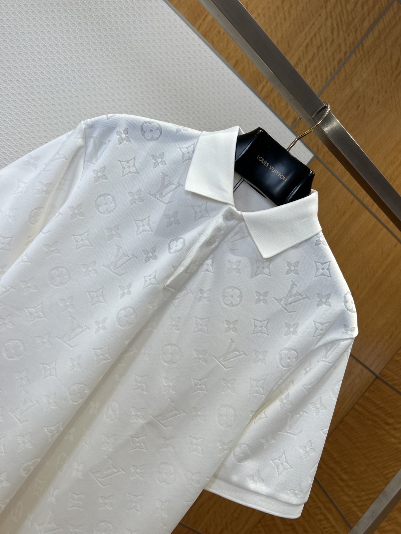 LV Classic Logo All-Over Print Short-Sleeve Polo Shirt 2 2