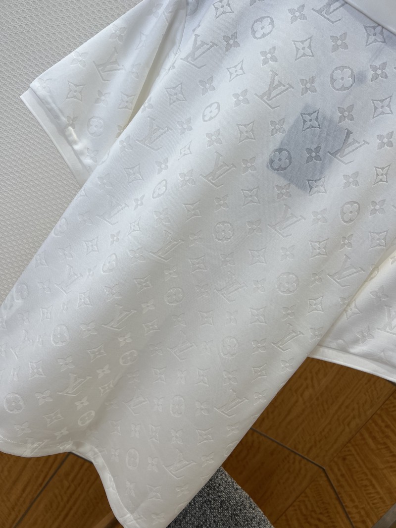 LV Classic Logo All-Over Print Short-Sleeve Polo Shirt 2 6