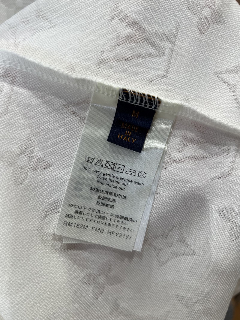 LV Classic Logo All-Over Print Short-Sleeve Polo Shirt 2 8