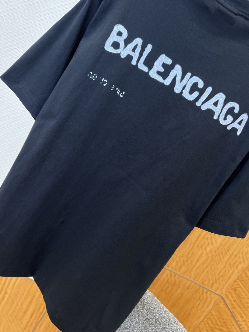 Balenciaga Distressed Letter Print Short-Sleeve T-Shirt 6