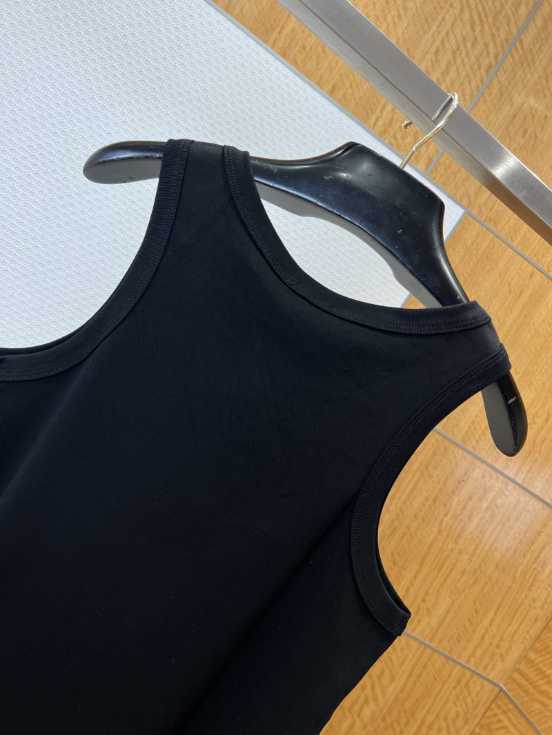 Prada Enamel Triangle Logo Sleeveless Tank Top 1 5