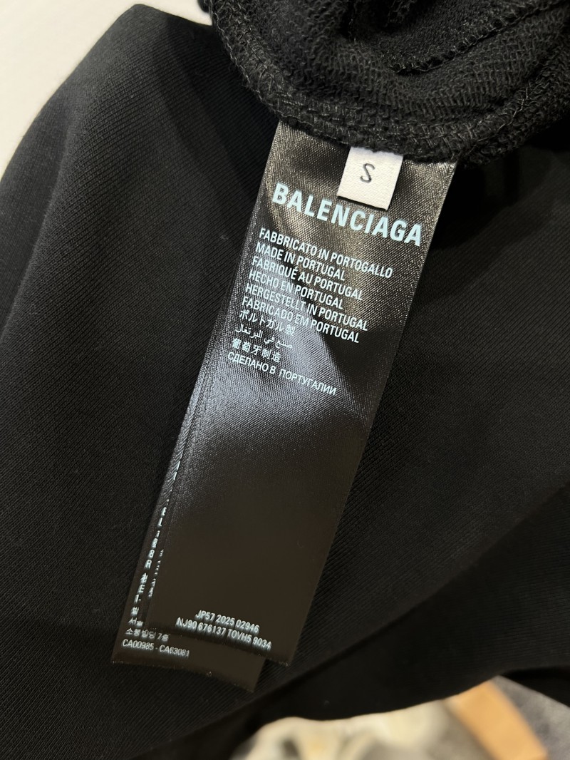 Balenciaga Letter Logo Embroidered Wide-Leg Casual Sweatpants 8
