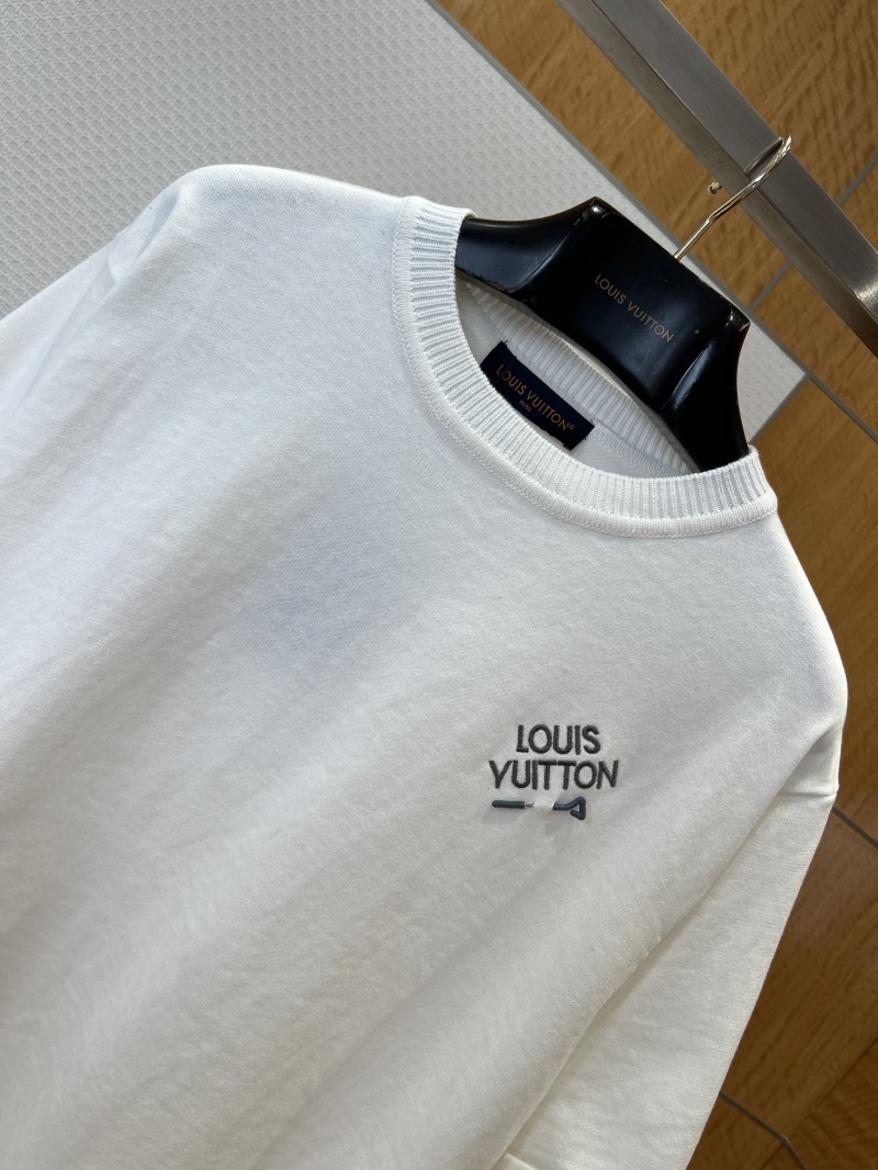 LV Pin Embroidered Knit Short-Sleeve T-Shirt 3 2