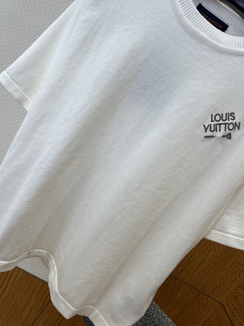 LV Pin Embroidered Knit Short-Sleeve T-Shirt 3 3