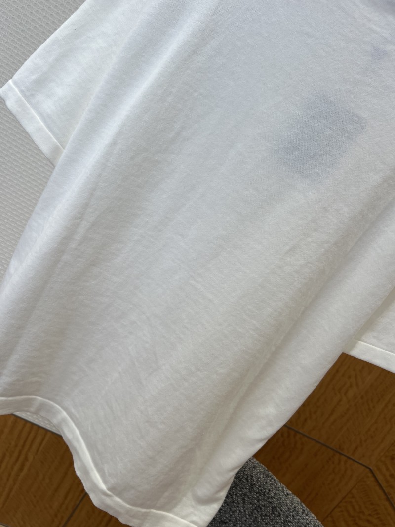 LV Pin Embroidered Knit Short-Sleeve T-Shirt 3 6