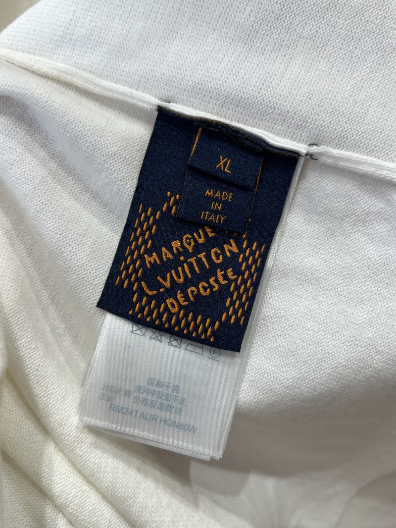 LV Pin Embroidered Knit Short-Sleeve T-Shirt 3 8