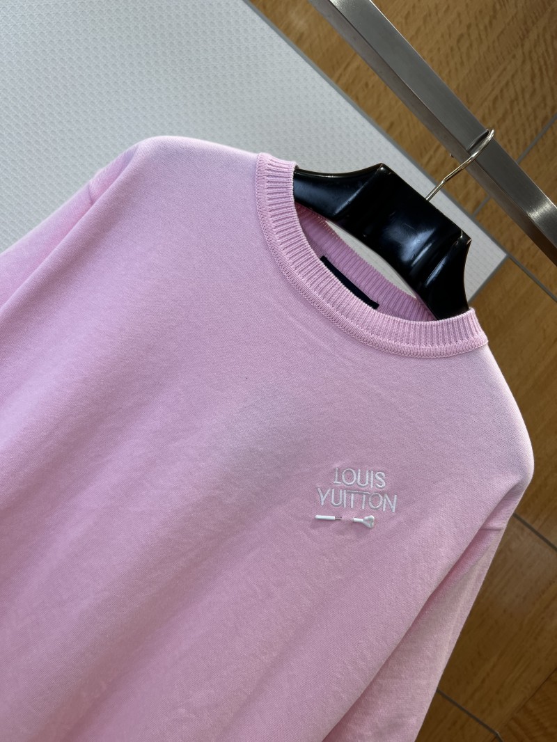 LV Pin Embroidered Knit Short-Sleeve T-Shirt 4 2