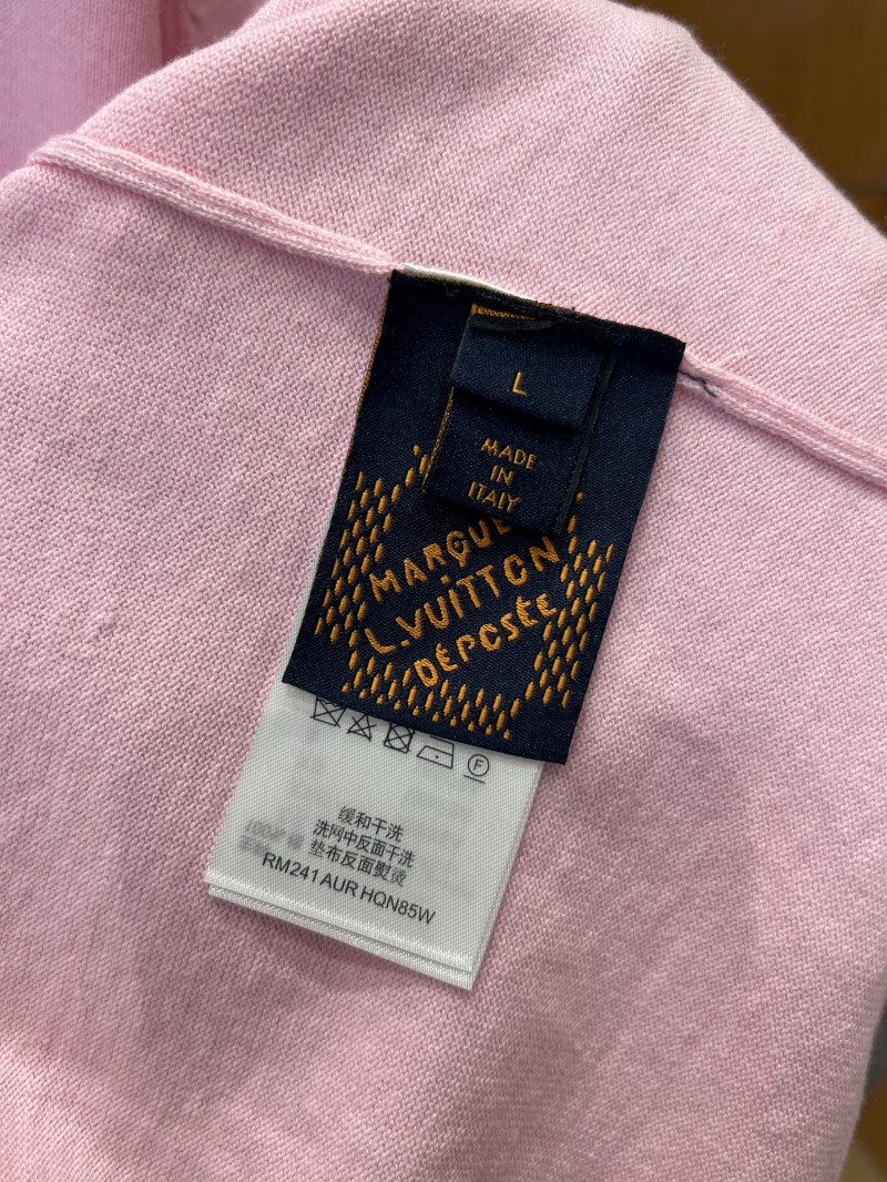 LV Pin Embroidered Knit Short-Sleeve T-Shirt 4 8