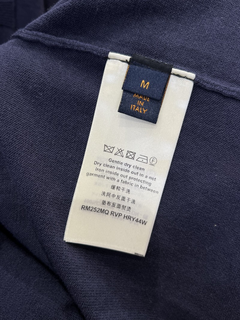 LV Checkered Jacquard Knit Short-Sleeve Polo Shirt 3 8