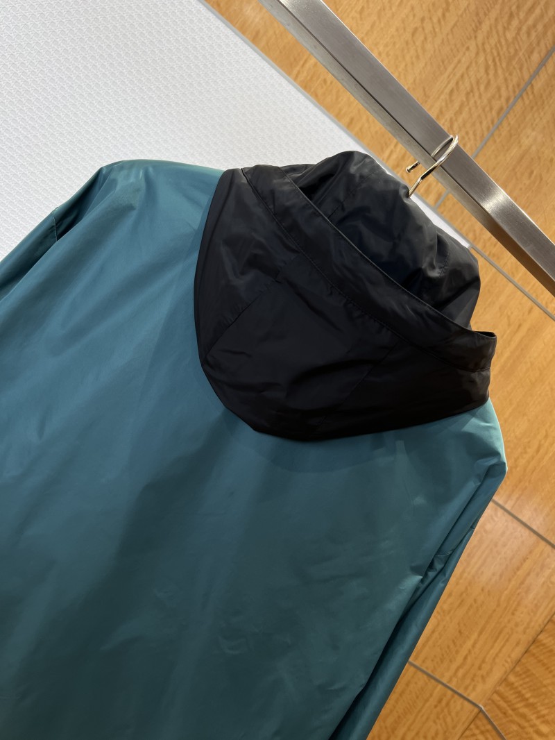 Prada Logo Reversible Detachable Hooded Jacket 5