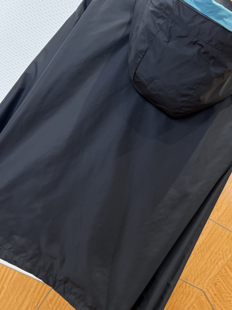 Prada Logo Reversible Detachable Hooded Jacket 7
