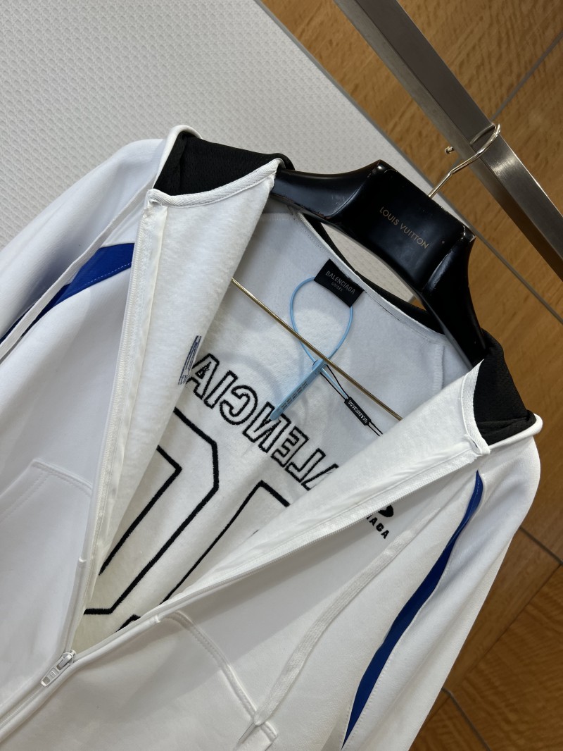 Balenciaga x NBA Color-Blocked Hooded Zip-Up Sweatshirt 1 4