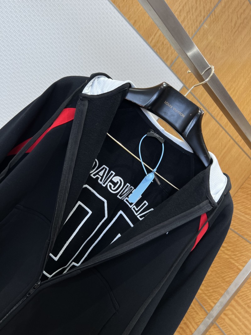 Balenciaga x NBA Color-Blocked Hooded Zip-Up Sweatshirt 2 4