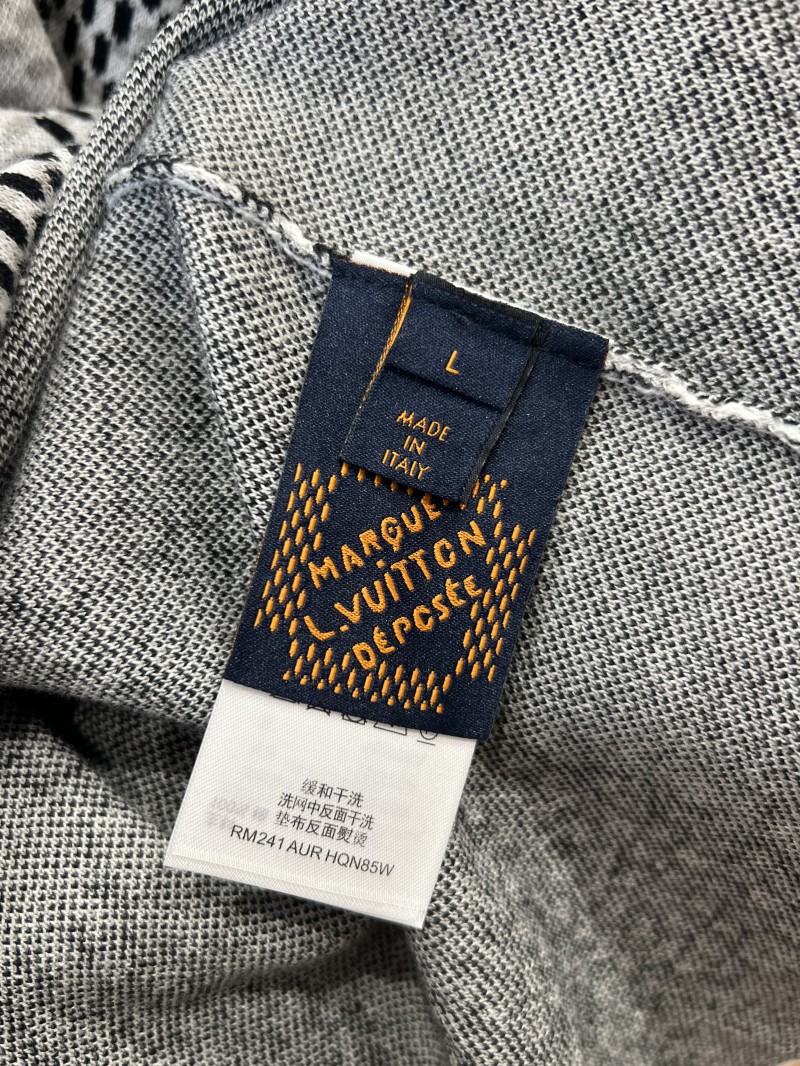 LV Classic Checkered Jacquard Knit Short-Sleeve T-Shirt 3 8
