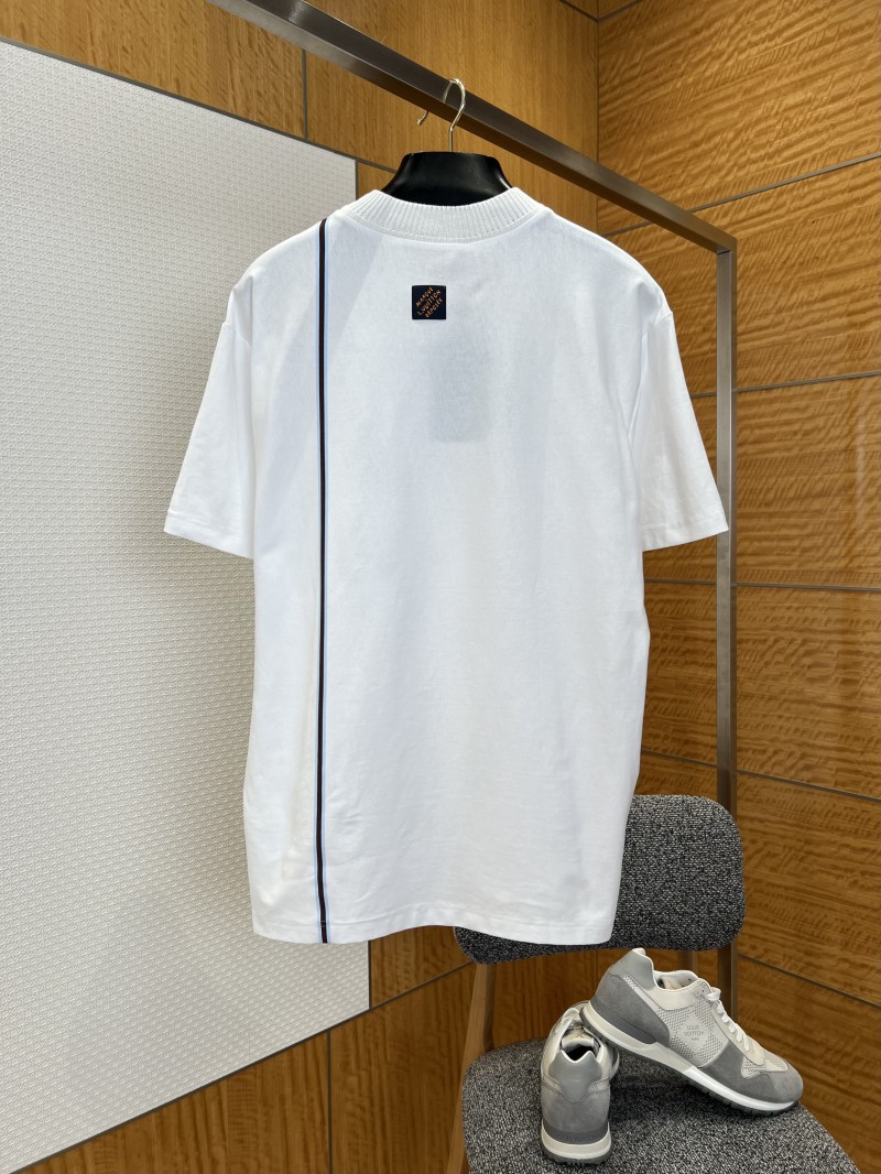 LV Crown Embroidered Twill Crew-Neck Short-Sleeve T-Shirt 1